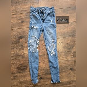 Distressed Blue Jeans for Women